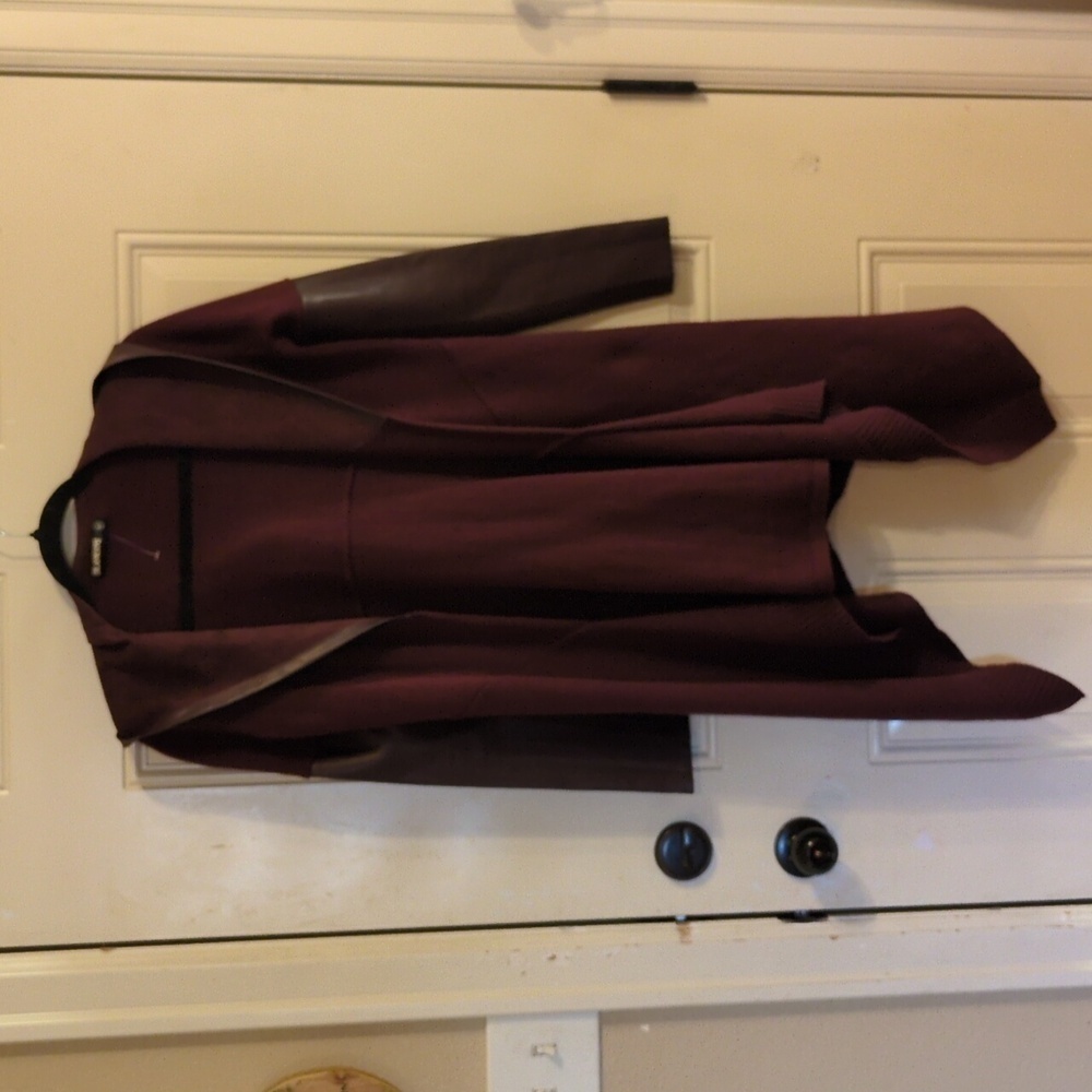 blank NYC cardigan extra small burgundy